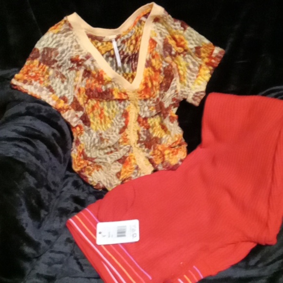 Free People Top & PJ Salvage Lounge Pants (curated) - Picture 4 of 4